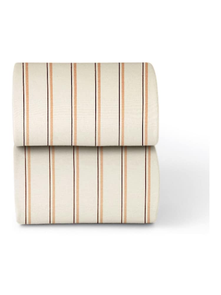 Snuz 2 Pack Blush Stripe Cot Bed Sheets - Image 1 of 1