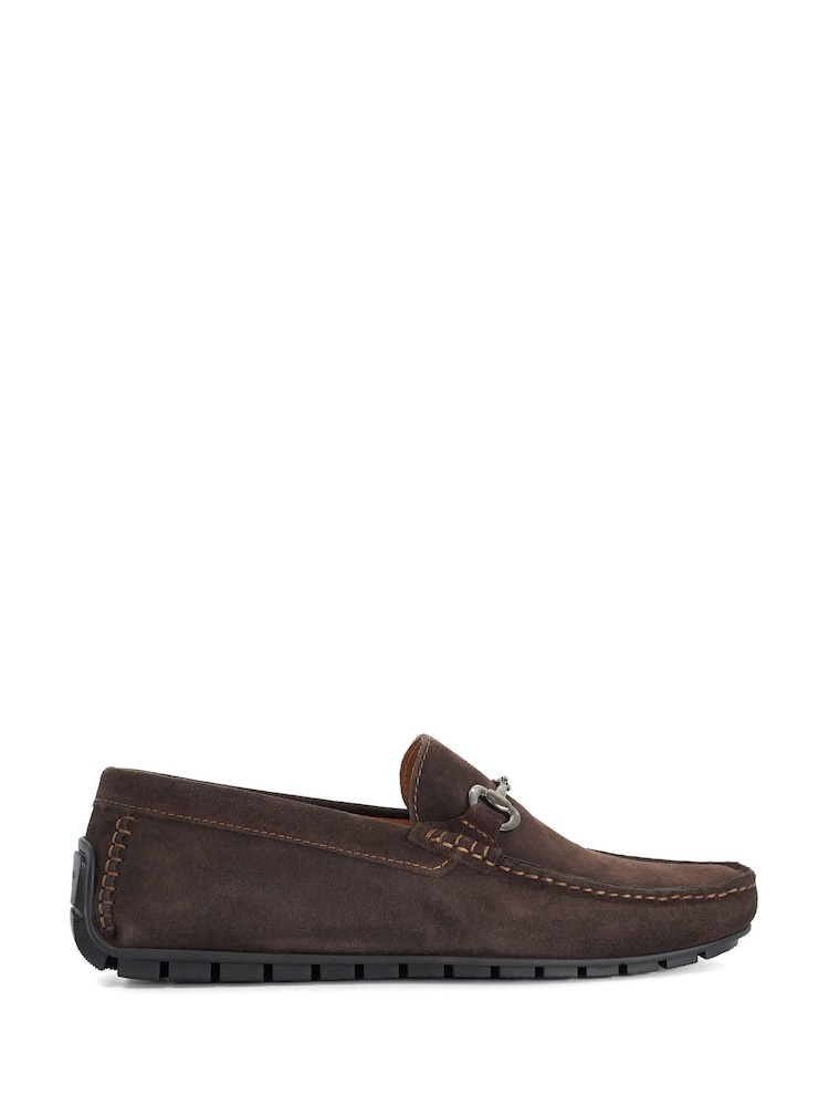 Dune London Brown Brackon Wide Fit  Moccasins - Image 1 of 5