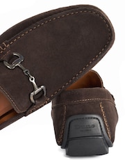 Brązowy - Szeroki krój - Dune London Brackon Moccasins - Obraz 6 z 6