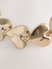 Rockett St George Gold Tone Chunky Heart Bracelet - Image 5 of 7
