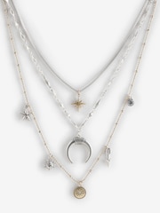 Rockett St George Mixed Metal Charm Necklace 3 Pack - Image 1 of 3