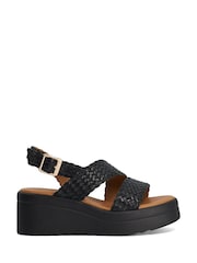 Dune London Leather Kerbie Wedges - Bild 1 von 4