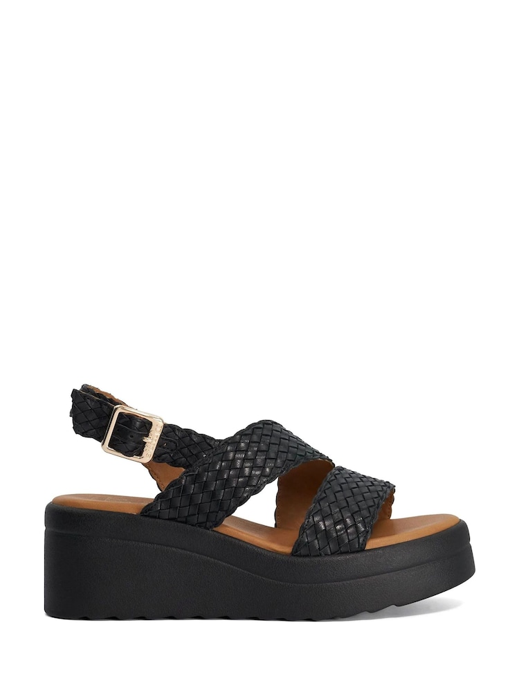 Dune London Leather Kerbie Wedges - Bild 1 von 4