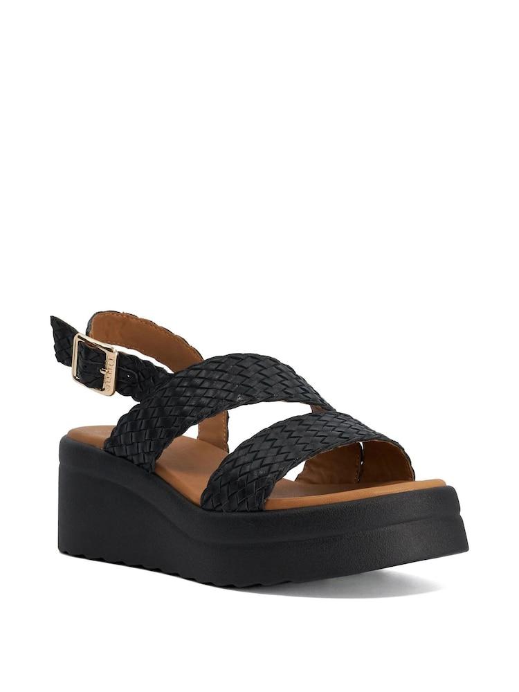 Dune London Leather Kerbie Wedges - Bild 2 von 4