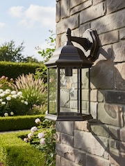 BHS Antique Bronze Alvin 1lt Large Panel Lantern - Image 1 of 6