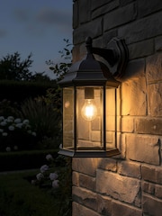 BHS Antique Bronze Alvin 1lt Large Panel Lantern - Image 2 of 6