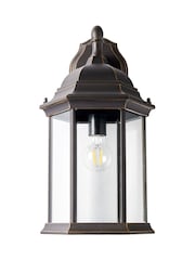 BHS Antique Bronze Alvin 1lt Large Panel Lantern - Image 3 of 6