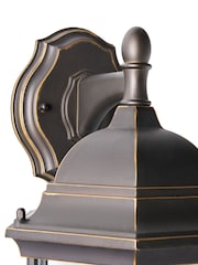 BHS Antique Bronze Alvin 1lt Large Panel Lantern - Image 6 of 6