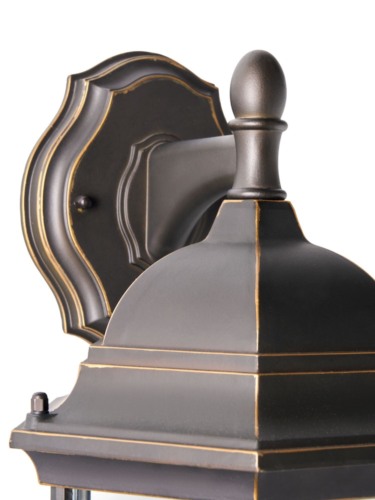 BHS Antique Bronze Alvin 1lt Large Panel Lantern - Image 7 of 7