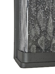 BHS Black Yates LED Large Water Glass Lantern - Image 6 of 6