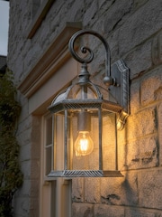 BHS Brushed Silver Corbin 1lt Large Lantern - Image 2 of 6