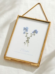 Personalised In Memory Forget Me Not Pressed Flower Frame by Posh Totty Designs - Image 2 of 3
