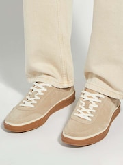Dune London Natural Tony Wide Fit Trainers - Image 6 of 6