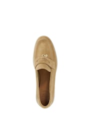 Dune London Natural Standard Fit Grinning Unlined Suede Loafers - Image 4 of 5