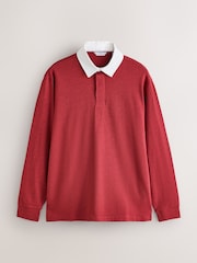 ក្រហម - Plain Rugby Shirt - រូបភាព 5 នៃ 7