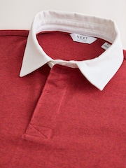 ក្រហម - Plain Rugby Shirt - រូបភាព 6 នៃ 7