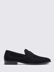 MOSS Blue Suede Relaxed Loafers - Image 1 of 4