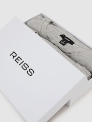 Reiss Grey Melange Bless 3 Pack Cotton Crew-Neck Tailored-Fit T-Shirts 3-Pack - Image 7 of 8