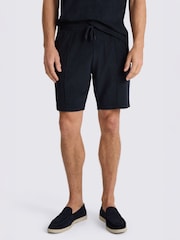 MOSS Blue Terry Towelling Shorts - Image 1 of 3