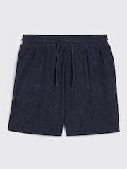 MOSS Blue Terry Towelling Shorts - Image 3 of 3
