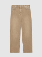 Reiss Neutral Selin Mid-Rise Straight-Leg Jeans - Image 2 of 7