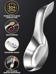 Gourmet Easy Stainless Steel Break-Proof Spoon Rest - Image 3 of 4