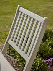 Cox & Cox Grey Ravenna Round Garden Dining Set - Image 3 of 6