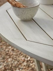Cox & Cox Grey Ravenna Round Garden Dining Set - Image 6 of 6