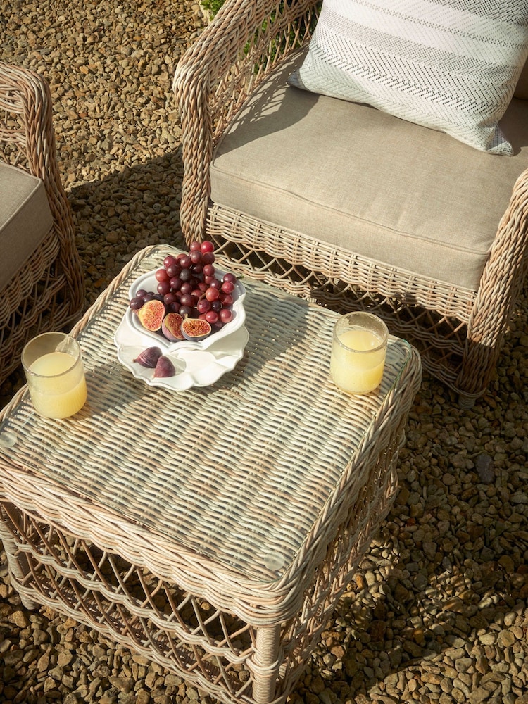 Cox & Cox Grey Campania Garden Bistro Set - Image 2 of 6