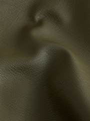 Olive Green Faux Leather Mini Skirt - Image 6 of 7