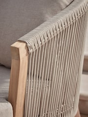 Cox & Cox Grey Calabria Garden Bistro Set - Image 3 of 6