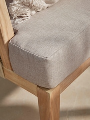 Cox & Cox Grey Calabria Garden Bistro Set - Image 4 of 6