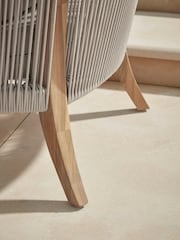 Cox & Cox Grey Calabria Garden Bistro Set - Image 5 of 6