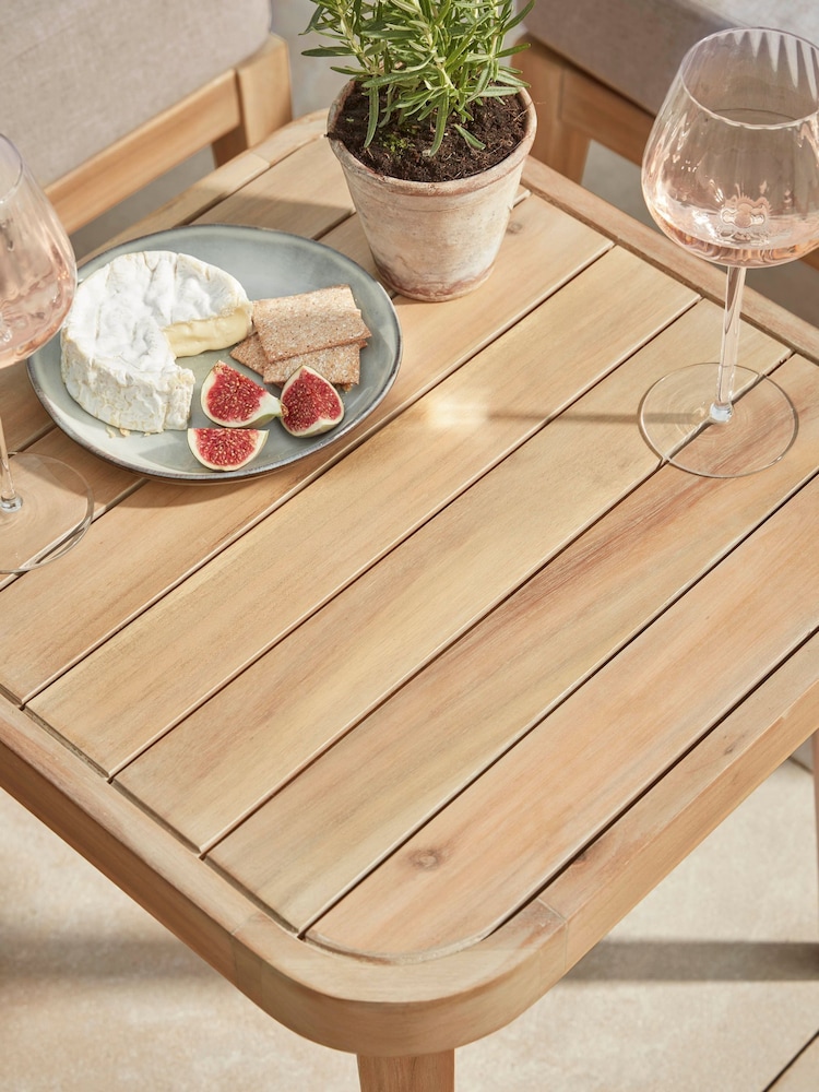 Cox & Cox Grey Calabria Garden Bistro Set - Image 6 of 6 Cox & Cox Grey Calabria Garden Bistro Set - Image 6 of 6