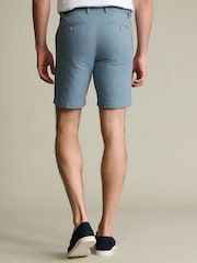 Charles Tyrwhitt Blue Cotton Linen Shorts - Image 2 of 5
