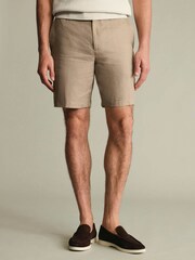 Charles Tyrwhitt Natural Linen Shorts - Image 1 of 5