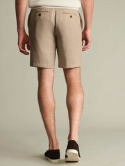 Charles Tyrwhitt Natural Linen Shorts - Image 2 of 5