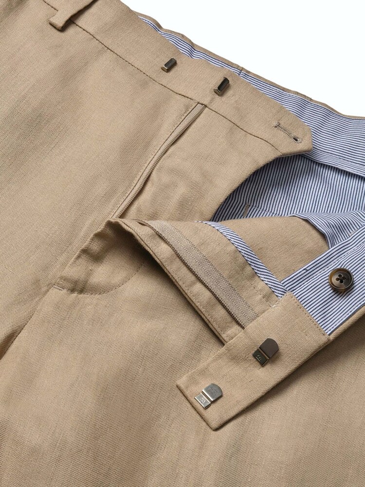 Charles Tyrwhitt Natural Linen Shorts - Image 5 of 5