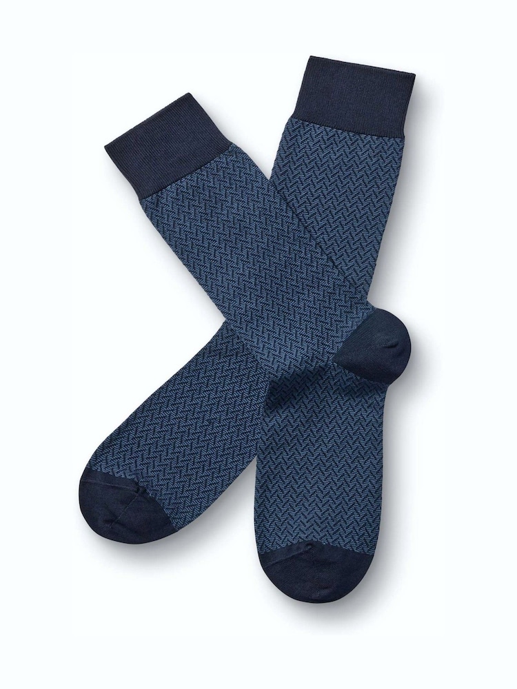 Charles Tyrwhitt Blue Design Socks - Image 1 of 2