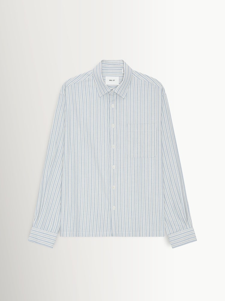 NN.07 Blue Deon Overshirt - Image 1 of 2