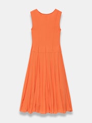 Mint Velvet Orange Cotton Blend Midi Dress - Image 7 of 7
