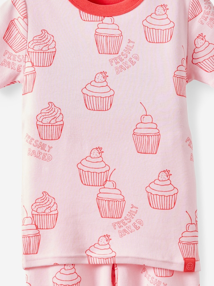 Cotton On Pink Cameron Short/Long Pyjamas Set - Image 2 of 4 Cotton On Pink Cameron Short/Long Pyjamas Set - Image 2 of 4