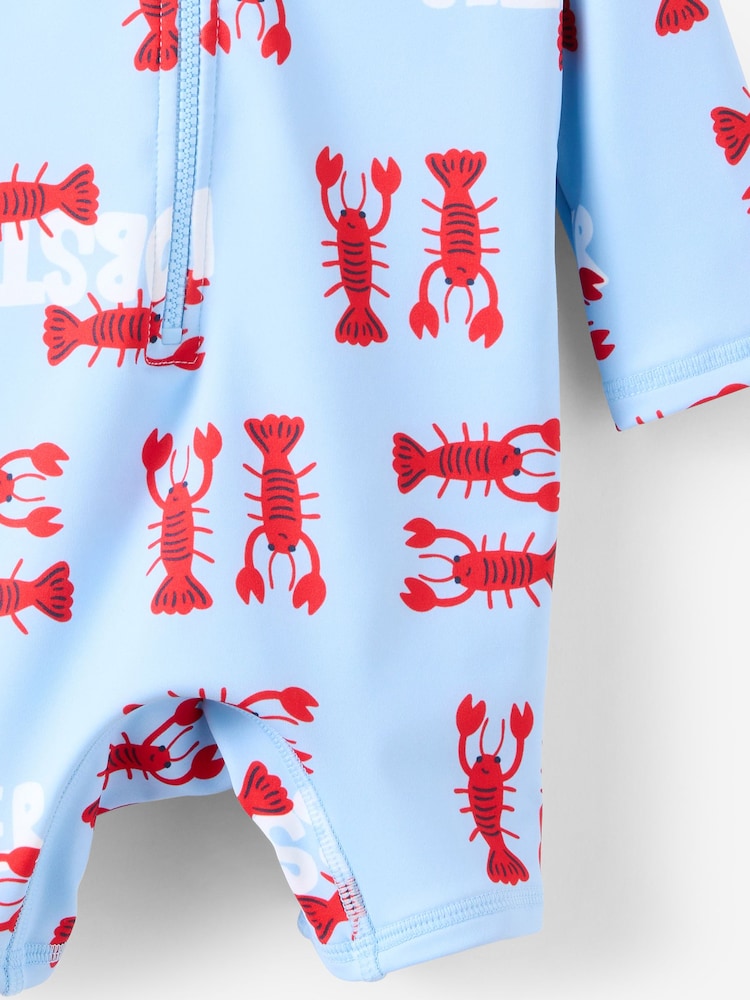 Cotton On Blue Cameron Long Sleeve Swimsuit - Image 3 of 3 Cotton On Blue Cameron Long Sleeve Swimsuit - Image 3 of 3