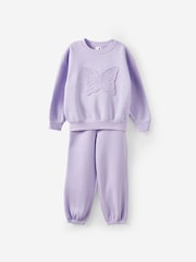 Cotton On Purple Sammy Oversized Sweatshirt & Joggers Set - Image 1 of 3