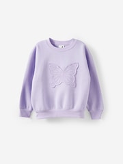 Cotton On Purple Sammy Oversized Sweatshirt & Joggers Set - Image 2 of 3