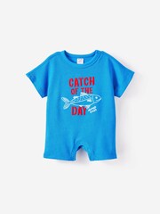 Cotton On Blue Tyla Knit Playsuit - Image 1 of 3