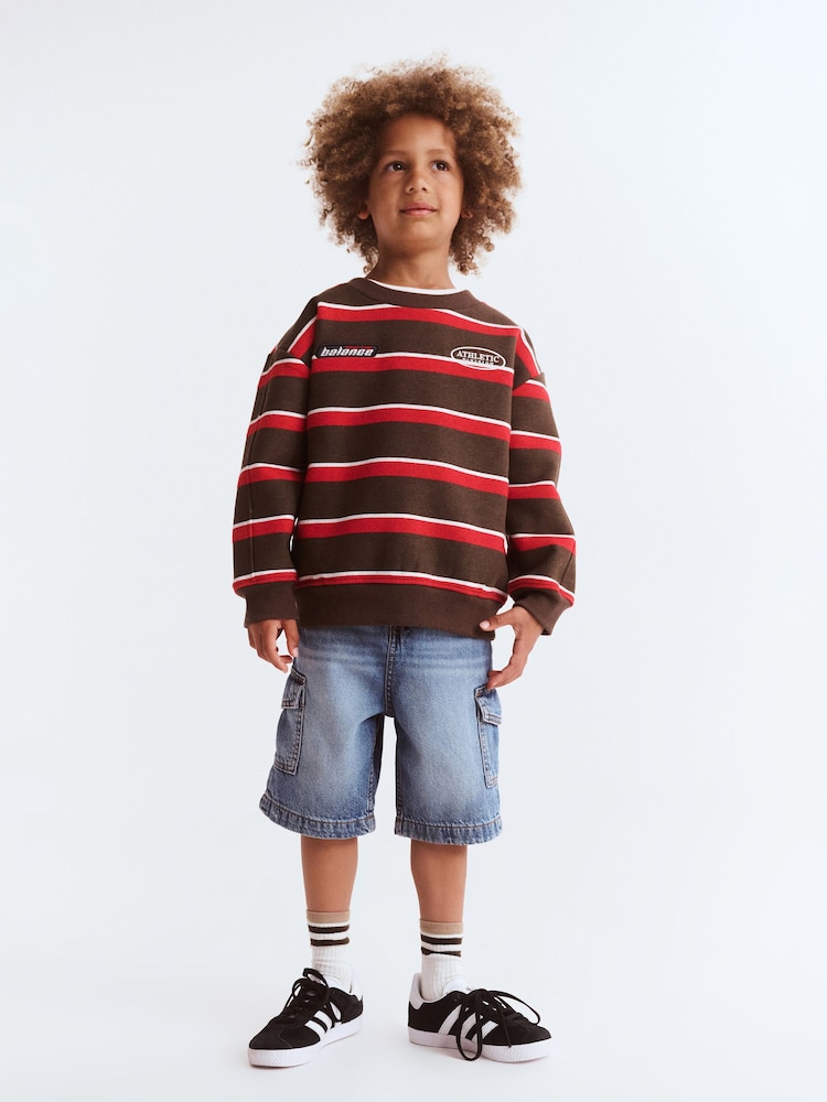 Cotton On Mid Blue Super Baggy Denim Shorts - Image 1 of 7 Cotton On Mid Blue Super Baggy Denim Shorts - Image 1 of 7