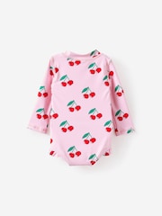 Cotton On Pink Lucy Long Sleeve Ruffle Back Swimsuit - Image 2 of 3