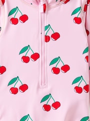 Cotton On Pink Lucy Long Sleeve Ruffle Back Swimsuit - Image 3 of 3