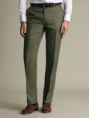 Charles Tyrwhitt Green Linen Suit Trousers - Image 1 of 8